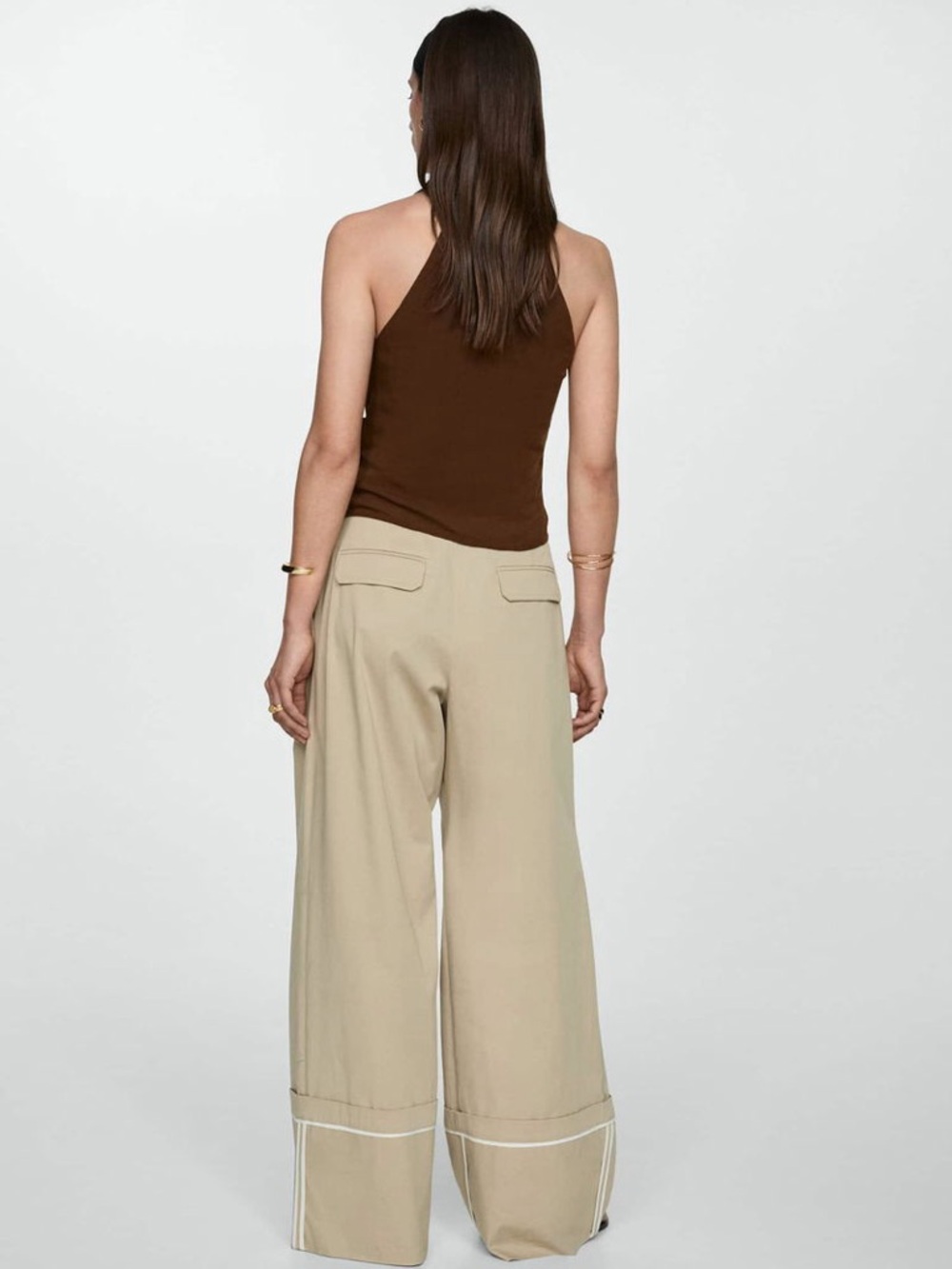 NWT Mango Draped Wrap Top - Picture 4 of 8